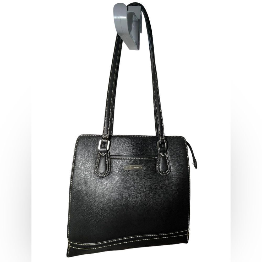 Vintage Liz Claiborne Shoulder Women's Handback black leather Medium Size